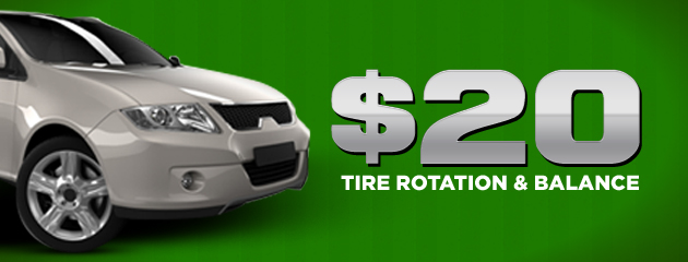 $20 Tire Rotation & Balance