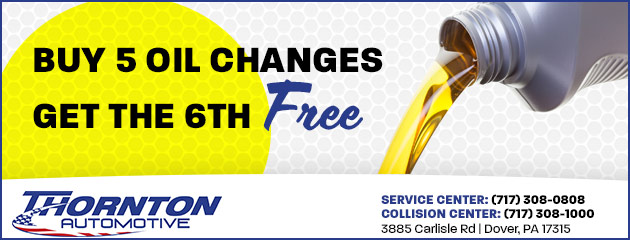 Buy 5 Oil Changes, Get the 6th One Free