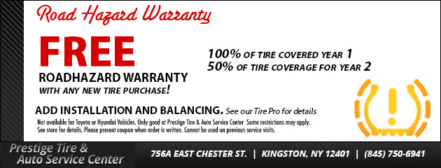 Free Tire Roadhazard Warranty