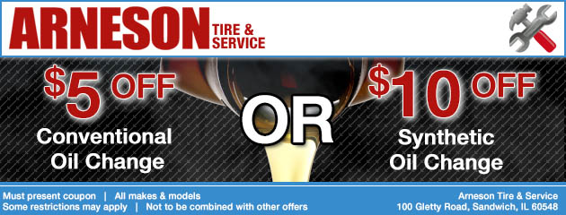 $5 or $10 off Oil change