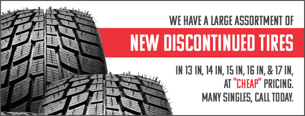 Call about Discounted Discontinued Tires