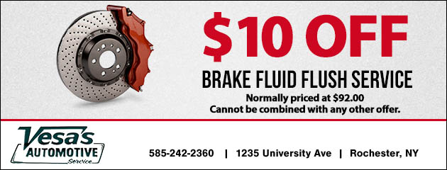 $10.00 Off Brake Fluid Flush Service