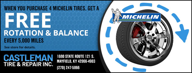 Free Rotation and Balance with Purchase of 4 MIchelin Tires