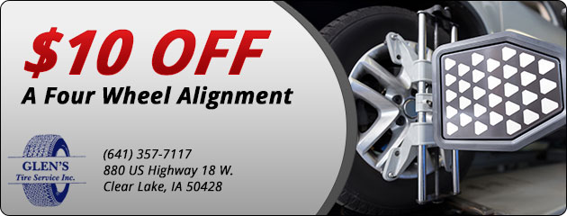 $10 Off a Four Wheel Alignment