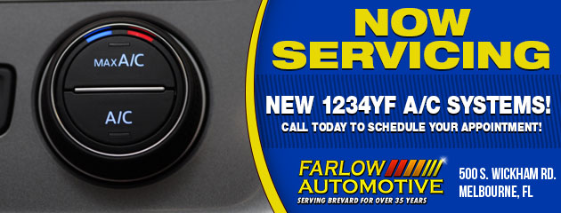 Now servicing new 1234YF A/C Systems