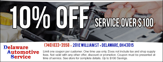 10% Off service over $100 