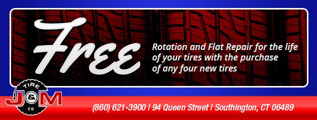 FREE Rotation and Flat Repair for the life of your tires