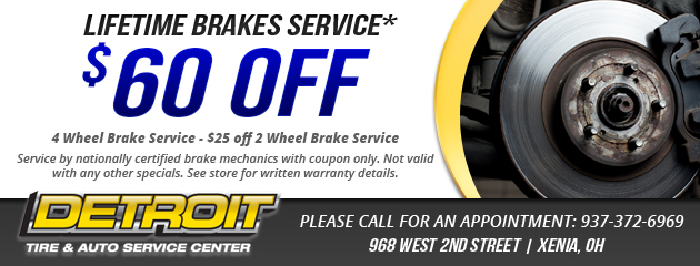 $60 off brake service