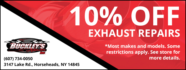 10% Off Exhaust Repairs
