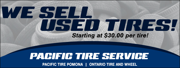 We sell used tires!