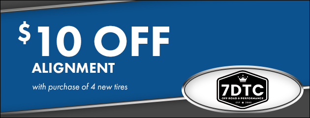 $10 OFF Alignment With Purchase of 4 New Tires