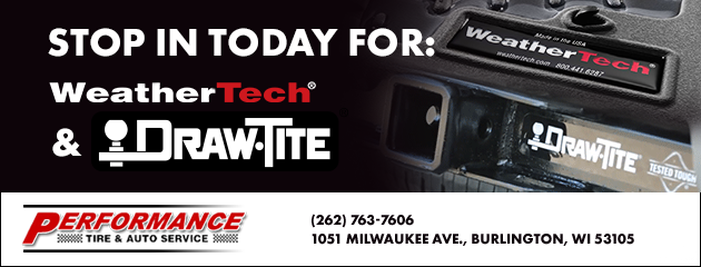 Stop in today for WeatherTech & DrawTite Products