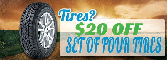 Tires? $20 Off
