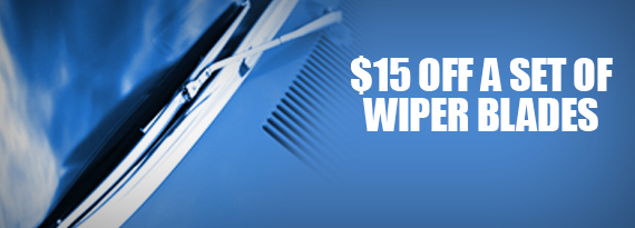 $15 off Wiper Blades 