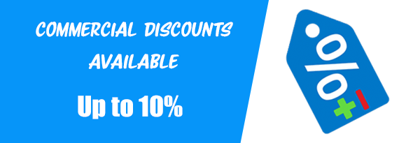 Commercial Discounts Available Up To 10%