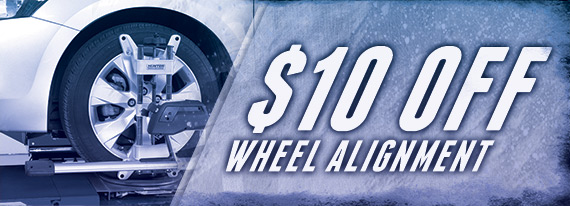 $10 Off Wheel Alignment
