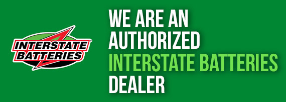 We are an Authorized Interstate Batteries Dealer