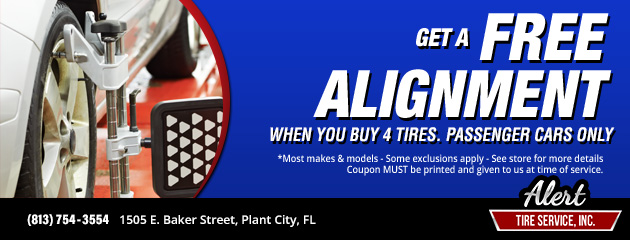 Buy 4 Tires, Get a Free Alignment