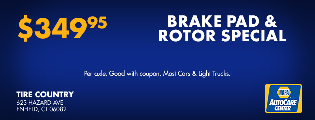 Brake Pad & Rotor Special