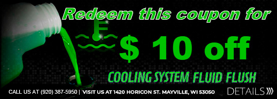 $10 Off Cooling System Fluid Flush