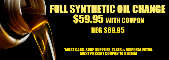 Full Synthetic Oil Change Special