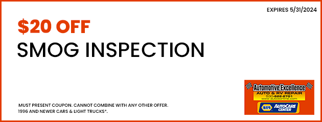 $20 Off Smog Inspection