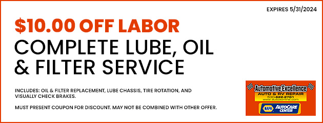 $10.00 Off Lube, Oil and Filter Service