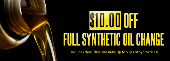 $10.00 Off Full Synthetic Oil Change