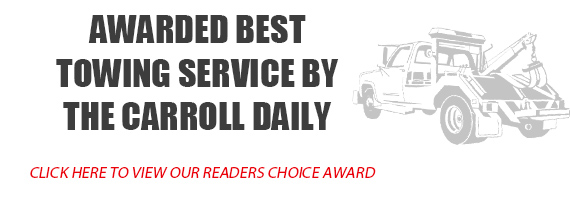 Awarded best towing service 