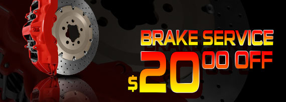 $20 off brake service 