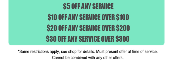 $5.00 off any service