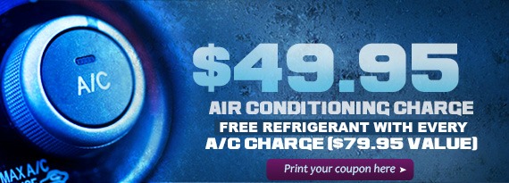 Free Refrigerant with Every A/C Charge