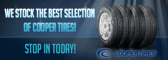We stock the best selection of Cooper Tires!