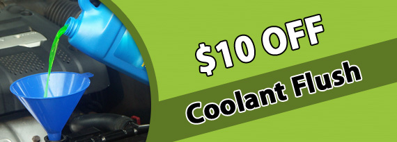 $10 Off Coolant Flush