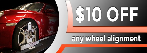 $10 off Any Wheel Alignment