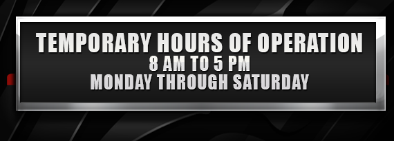 Temporary Hours of Operation