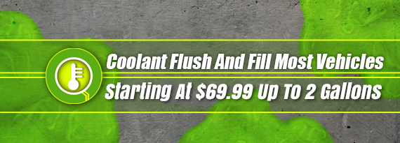 Coolant Flush And Fill Most Vehicles