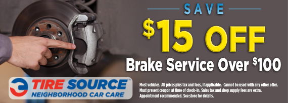 Save $15 Off Brake Service Over $100