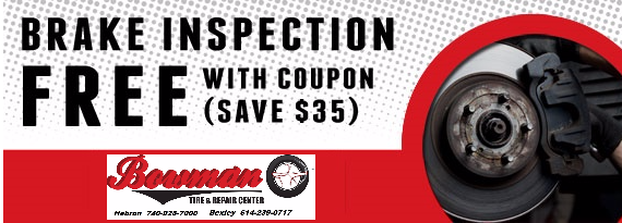 Brake Inspection Free With Coupon