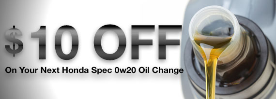 Honda 4 cyl Oil Change with Full Synthetic 0w20 specified oil only $54.99 (reg $64.99)