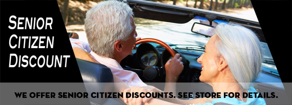 We Offer Senior Citizen Discount