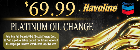 69.99 Platinum Oil Change
