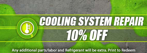 Cooling System Repair 10% Off