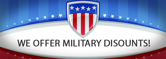 We Offer Military Discounts