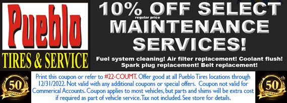 10% Off Select Maintenance Services!