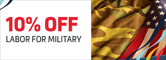10%  Off Labor For Military