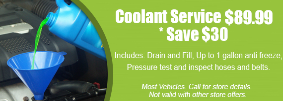 Coolant Service 89.99
