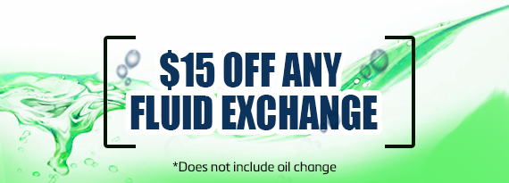 $15 Off Any Fluid Exchange