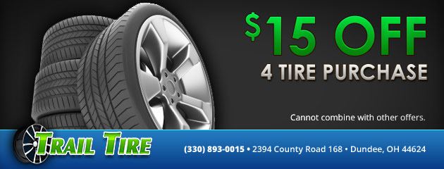 $15 off 4 tire purchase