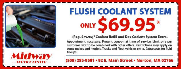 Flush Coolant System for $69.95